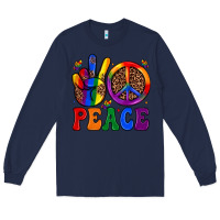 Navy peace Long Sleeve Tee - JahusDesignShop