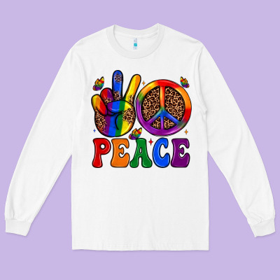 Peace Long Sleeve Tee Designed By Jahusdesignshop