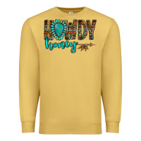 Antique Gold western howdy honey arrow gemstone Premium Sweatshirt - NancyCooperArtShop