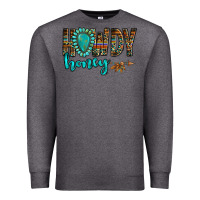 Charcoal Heather western howdy honey arrow gemstone Premium Sweatshirt - NancyCooperArtShop