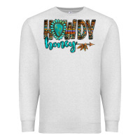 Oatmeal Heather western howdy honey arrow gemstone Premium Sweatshirt - NancyCooperArtShop