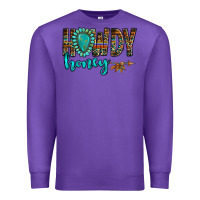 Purple western howdy honey arrow gemstone Premium Sweatshirt - NancyCooperArtShop