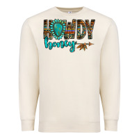 Sandshell western howdy honey arrow gemstone Premium Sweatshirt - NancyCooperArtShop