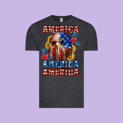 America Skeleton 4th Of July Vintage Tee Designed By Cowgirlartshop