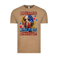 Vintage Coffee America skeleton 4th of july Vintage Tee - CowGirlArtShop