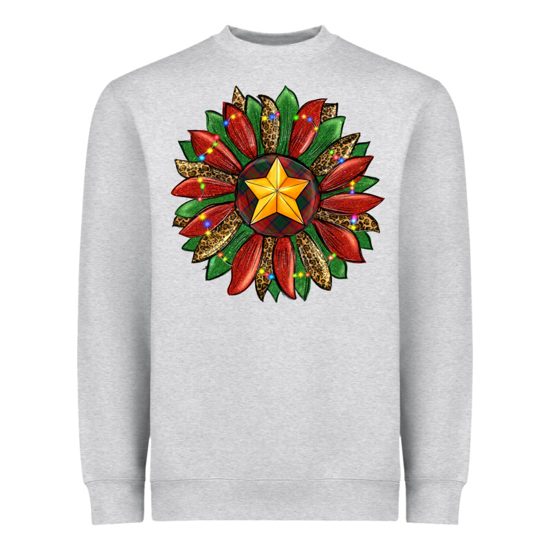 Christmas Sunflower Heavyweight Sweatshirt by RanaPortraitStore | Teevron