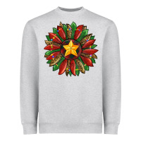 Heather Grey christmas sunflower Heavyweight Sweatshirt - RanaPortraitStore