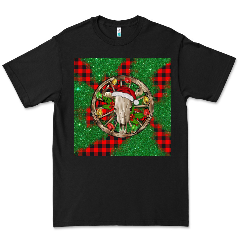 Christmas Bull Skull Premium Tee by BarkalooDesign | Teevron