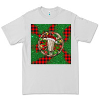 Dove Grey Christmas bull skull Premium Tee - BarkalooDesign