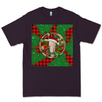 Plum Christmas bull skull Premium Tee - BarkalooDesign