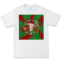 White Christmas bull skull Premium Tee - BarkalooDesign