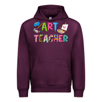 Mauve Wine art teacher Urban Hoodie - NancyCooperArtShop
