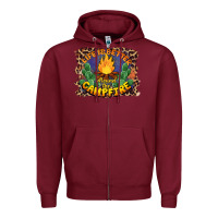 Burgundy life is better around the campfire Zipper Hoodie - BarkalooDesign