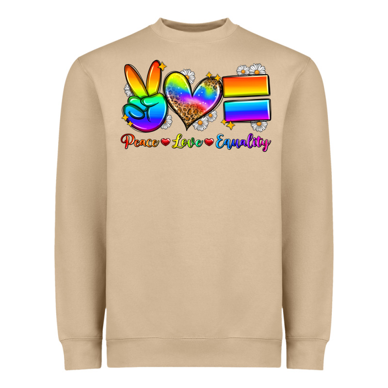 Peace Love Equality Heavyweight Sweatshirt by Zillion Design Studio | Teevron