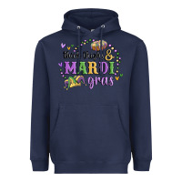 Navy thick thighs mardi gras Heavyweight Hoodie - MaliasSmallBusiness