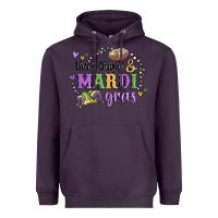 Plum thick thighs mardi gras Heavyweight Hoodie - MaliasSmallBusiness