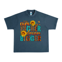 Midnight Navy aim higher dream bigger Urban Heavy Tee - HRA Design Shop