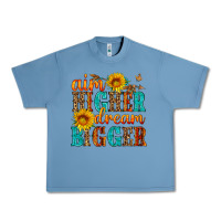 Pebble Blue aim higher dream bigger Urban Heavy Tee - HRA Design Shop