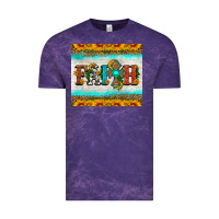 Cloud Purple faith cross and sunflower tumbler Vintage Tee - HRA Design Shop