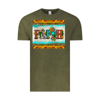 Vintage Olive faith cross and sunflower tumbler Vintage Tee - HRA Design Shop