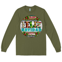 Army Green Christmas feliz navidad Long Sleeve Tee - Artiststas