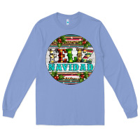 Colony Blue Christmas feliz navidad Long Sleeve Tee - Artiststas