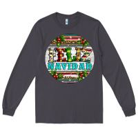 Smoke Christmas feliz navidad Long Sleeve Tee - Artiststas