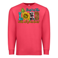 Cardinal trust in the lord with all your heart Premium Sweatshirt - NancyCooperArtShop