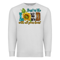 Dove Grey trust in the lord with all your heart Premium Sweatshirt - NancyCooperArtShop