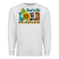 Oatmeal Heather trust in the lord with all your heart Premium Sweatshirt - NancyCooperArtShop