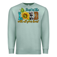 Seafoam trust in the lord with all your heart Premium Sweatshirt - NancyCooperArtShop