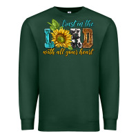 Sports Green trust in the lord with all your heart Premium Sweatshirt - NancyCooperArtShop