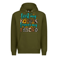 Army Green name mother and friend tribute design Premium Hoodie - LillyAllenDesigns