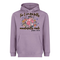Lavender for i am fearfully and wonderfully made Heavyweight Hoodie - MaliasSmallBusiness