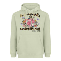 Matcha for i am fearfully and wonderfully made Heavyweight Hoodie - MaliasSmallBusiness