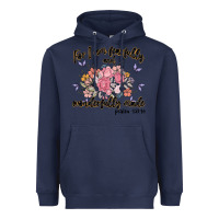 Navy for i am fearfully and wonderfully made Heavyweight Hoodie - MaliasSmallBusiness