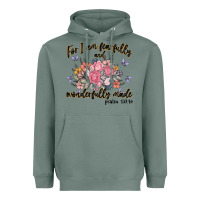Sage for i am fearfully and wonderfully made Heavyweight Hoodie - MaliasSmallBusiness
