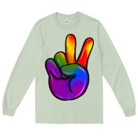 Matcha pride peace hand Long Sleeve Tee - JahusDesignShop