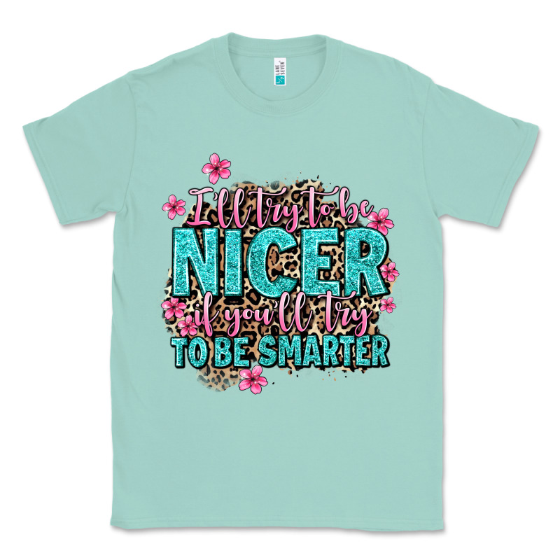 I'll Try To Be Nicer If You'll Try Ti Be Smarter Classic Tee by AdoDesignShop | Teevron