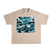 French Oak blue camouflage glitter Urban Heavy Tee - BarkalooDesign