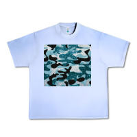 Grape Ice blue camouflage glitter Urban Heavy Tee - BarkalooDesign