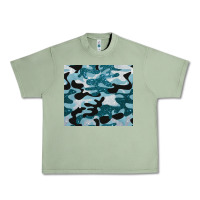 Oil Green blue camouflage glitter Urban Heavy Tee - BarkalooDesign