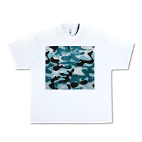 White blue camouflage glitter Urban Heavy Tee - BarkalooDesign