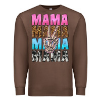 Chestnut mama skeleton peace leopard pattern Premium Sweatshirt - NancyCooperArtShop