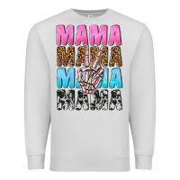 Dove Grey mama skeleton peace leopard pattern Premium Sweatshirt - NancyCooperArtShop
