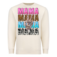 Sandshell mama skeleton peace leopard pattern Premium Sweatshirt - NancyCooperArtShop