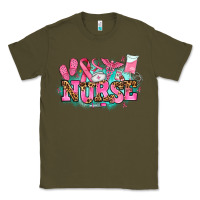 Army Green breast cancer nurse Classic Tee - AdoDesignShop