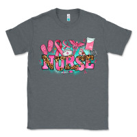Charcoal Heather breast cancer nurse Classic Tee - AdoDesignShop