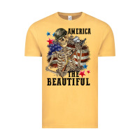 Vintage Mustard America the beautiful 4th of july Vintage Tee - CowGirlArtShop