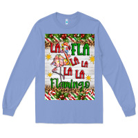 Colony Blue christmas fla la la la la la flamingo air freshener Long Sleeve Tee - Artiststas